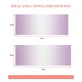 thumbnail image 6 of Light Purple Ombre Yoga Towel for Hot Yoga Non Slip, Modern Gradient Abstract Art Yoga Mat Towel Absorbent Yoga Sweat Towels Microfiber Hot Yoga Blanket for Bikram Pilates 26"x74", 6 of 7