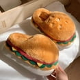 thumbnail image 2 of FUZHIQ Womens Slippers,Trend Slippers Men Women Teenagers 3D Winter Slippers Burger & Chips Design Plush Slippers Funny Gifts, 2 of 7