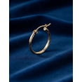 thumbnail image 3 of Arete Arracada De Oro 10k Con Diamantado Cordon Blue De 12mm, 3 of 5