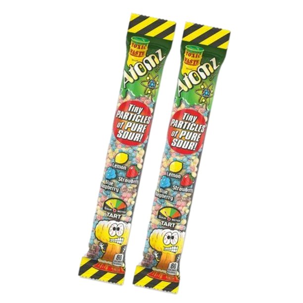 Toxic Waste Atomz Sour Chewy Candy, 2.12 Ounce 12 Count Display Box