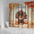 thumbnail image 4 of Happy Thanksgiving Bullmastiff Turkey Costume Pumpkins Autumn Leaves Shower Curtain Dog Lover Waterproof Bathroom Bathtub Curtain - 130144, 4 of 5