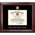 thumbnail image 1 of Campus Image MADG001 Marine Corp Décharge Frame Gold Medallion, 1 of 1