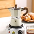 thumbnail image 1 of Jinsinto Espresso Maker, 3 Espresso Cups Moka Pot - 5 Oz (150ml) Manual Cuban Coffee Filter Maker Premium Aluminum Mocha Italian Espresso Greek Coffee, 1 of 5