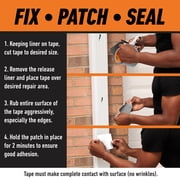 Gorilla Glue White Waterproof Patch and Seal Repair and Sealant Tape, 10 Foot Roll