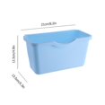 thumbnail image 1 of Plastic Hanging Trash Can Waste Bin for Kitchen Cabinet Door Organizing, 1 of 3