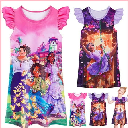 

Encanto Isabella Mirabel Dress Girls Dress ，Encanto Girls Princess Dresses Nightdress Pajamas，2pcs