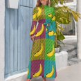 thumbnail image 3 of Banana warhol Robe Longue Robe d'Été pour Femmes Robes de cocktail Robe d'Été pour Femmes 2024 bandage, 3 of 4