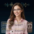 thumbnail image 2 of Lentes Inteligentes Bluetooth con Traducción Fecoul AI GS06S - Plateado, 2 of 9