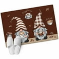 thumbnail image 6 of Coffee Gnomes Bathroom Rug Washable 2x3 Entryway Rug Non Slip Coffee Beans Cups Brown Front Door Mat Low Pile Indoor Doormat Throw Floor Carpet for Kitchen Bedroom Entrance, 6 of 8