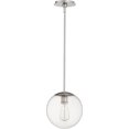 thumbnail image 1 of Quorum 80-10-65 Pendant, 1-Light, 60 Watts, Satin Nickel, 1 of 1