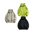 thumbnail image 3 of SUNSIOM Men Hooded Jacket Long Sleeve Zipper Jacket Solid Autumn Outwear Tops with Pockets, 3 of 6
