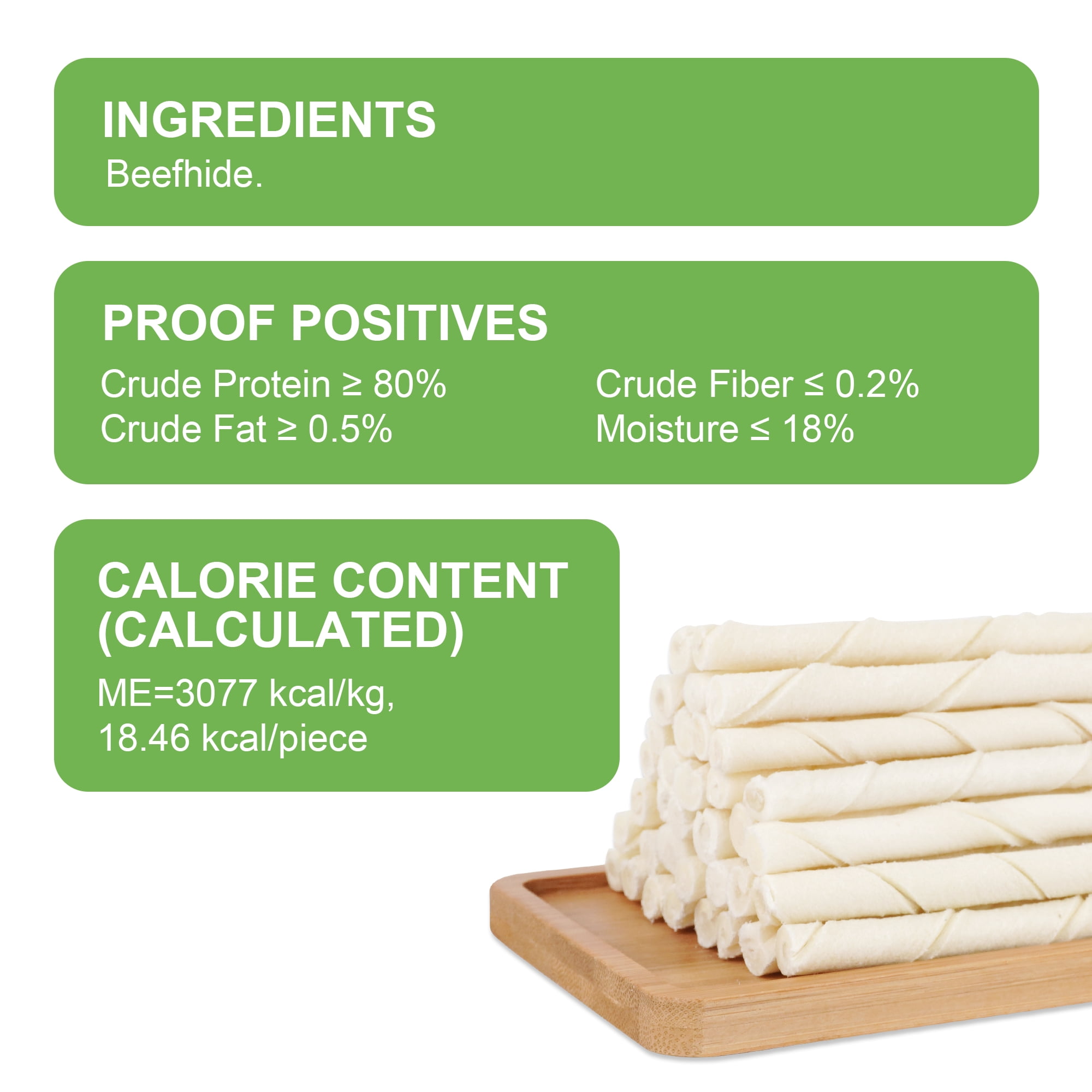 MON2SUN Rawhide Twist Sticks Small Dog Treats, 25.4 oz (120 Count),