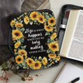 thumbnail image 6 of HELLHERO Yellow Sunflower Print Bible Protector with Book Holder Multi Functional Bible Cover for Church, PU Leather Church Bible Bag for Bible Study, 6 of 12