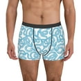 thumbnail image 4 of Wukai Blue Snake Print Men’s Underwear Breathable Boxer Briefs,&nbsp;Moisture Wicking & Breathable-Large, 4 of 7