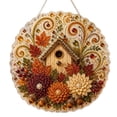 thumbnail image 3 of Kbndieu Fall Hanging Decorations for Home Diamond Art Painting Kits for Adults Beginner, Thanksgiving Autumn Harvest Special Shaped Pearl Painting Kits Gifts for Home Door Wall Decor, 3 of 5