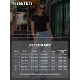 thumbnail image 7 of MOYIKO Womens T Shirts Short Sleeve Boat Neck Slim Fit Tee Basic Summer Tops, 7 of 7