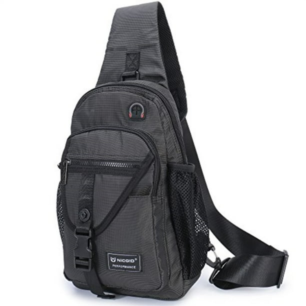 Nicgid - Nicgid Sling Bag Chest Shoulder Backpack Crossbody Bags For iPad Tablet Outdoor Hiking ...