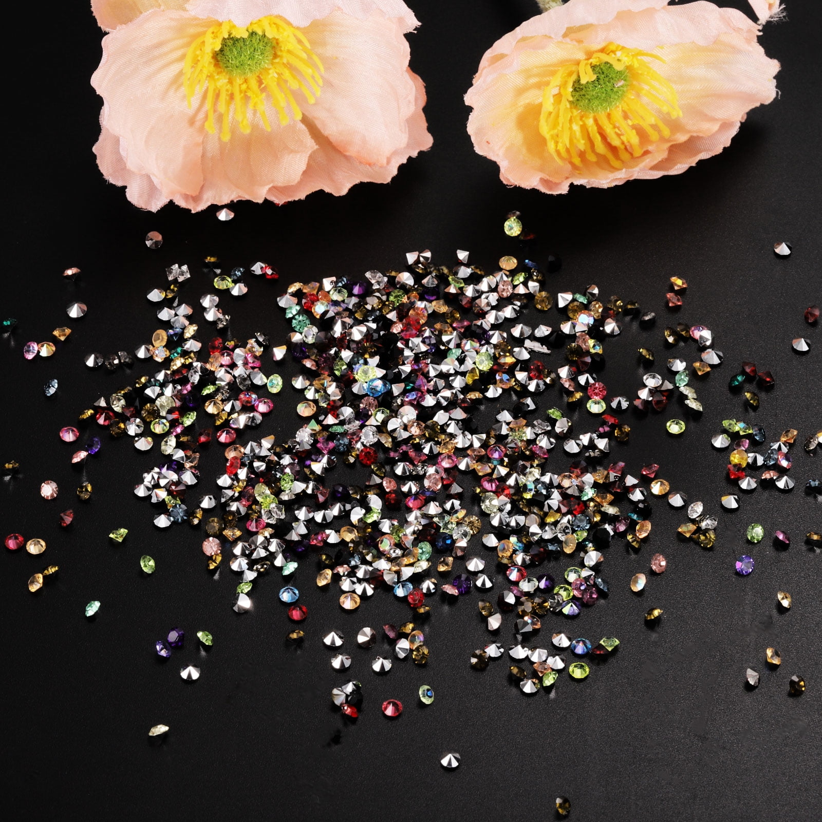 Unique Bargains Wedding Table Scatter Crystals Acrylic Diamonds Vase Fillers Gems Violet