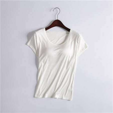 Beige Women s Tanks  Yoga Gym Tops Workout Tank Tops Strap Padded Undershirts Cotton Camisole Vest Top Seamless Sleeping Vest Bra Top Women s Tanks & Camis 3XL