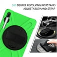 thumbnail image 6 of For Samsung Galaxy Tab S6 Case 10.5 inch SM-T860/T865/T867, 360 Hand Strap, Shoulder Strap, Kickstand, Rugged Drop Protection, Green, 6 of 6