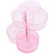 thumbnail image 5 of Caja de almacenamiento giratoria multicapa con adornos rosas para clasificar joyas., 5 of 14