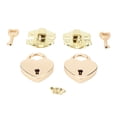 thumbnail image 1 of Zinc Alloy Hasp Clasp, Heart Padlock, Latch Set for Crafting and Repairing, Complete Security Solution, Effortless Installation, Suitable for Wooden Boxes, Jewelry Cases, 1 of 7