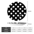 thumbnail image 2 of Gaeub Black and White Polka Dot Print Ceramic Plate,Dinner Plates,Bone China Decorative Plates with Display Stand,Art Ceramic Ornaments for Wall Hanging Decoration-8in, 2 of 6