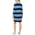 thumbnail image 2 of Women's Rugby Collared Dress Preppy Rugby Stripes/Sky Captain XL, 2 of 2