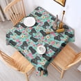 thumbnail image 2 of Bichon Dog Blue Florals Square Tablecloth,Waterproof Square Table Cover,Wipeable Spillproof Washable Table Cover for Home Kitchen Party Decor 60"x60"(152x152cm), 2 of 6