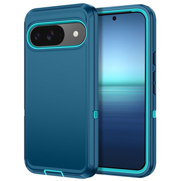 Petocase for Google Pixel 9/Google Pixel 9 Pro Case (2024),Shockproof Rugged Military Grade Heavy Duty Protective Case,Green
