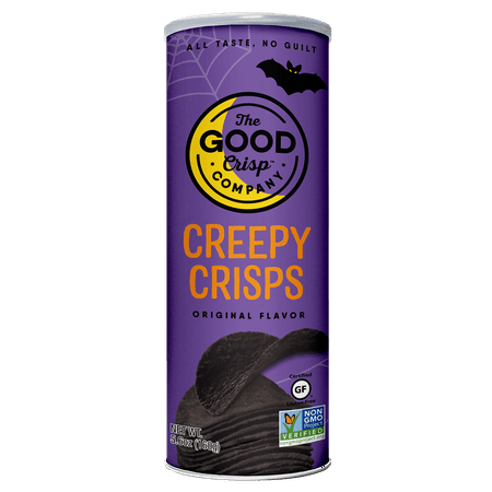 The Good Crisp Company Creepy Crisps Original Flavor Snack Chips, 5.6 oz Canister