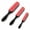 Red Black, variant on Stcellnmex 3 Sizes Cushion Nylon Hair Brush, 9-Row 5-Row Detangling Brush for Natural Curly Hair, Volumizing Shaping Separating Defining Curls (Red Black)