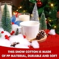 thumbnail image 3 of Nieve Artificial esponjosa para manualidades, decoración de árbol de Navidad, interior y exterior, algodón falso, 3 of 3