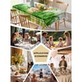thumbnail image 5 of Easter Bunny Table Cloth, Waterproof Tablecloth for Rectangle Tables, Spring Garden Floral Botanical Gray Plaid Reusable Washable Fabric Table Cover for Restaurant Kitchen Dining Tables 52"x70", 5 of 9