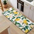 thumbnail image 5 of Yellow Lemon Fruit Flowers White Pattern Kitchen Rug Mat,Kitchen Runner Rugs Non Skid Washable,Decorative Kitchen Floor Mats for Kitchen,Sink,Laundry,17"x47.2", 5 of 7