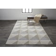 thumbnail image 4 of 7' X 10' Beige Gray And Ivory Geometric Stain Resistant Area Rug, 4 of 5