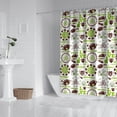 thumbnail image 2 of Green Football Monogram Pattern Shower Curtain 72"x72" ,Bathroom Decorative Shower Curtains Set with 12 Hooks,Modern Waterproof Washable Shower Curtain, 2 of 6