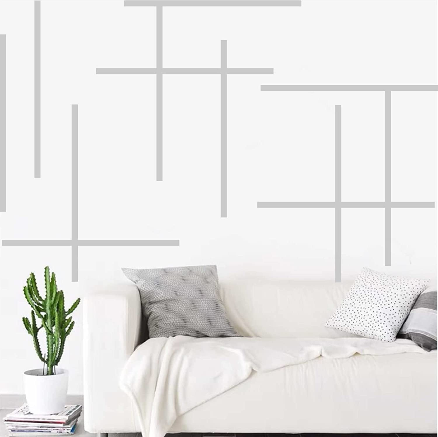 Line Wall Decals Boho Wall Decal Modern Wall Stickers Vinyl Wall Decals Removable Peel and Stick Wall Decals for Bedroom Living Room