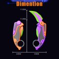 thumbnail image 2 of Fidget Claw Knife PETBSNVB, juguete de gravedad 3D para niños y adultos, 2 piezas, 2 of 7