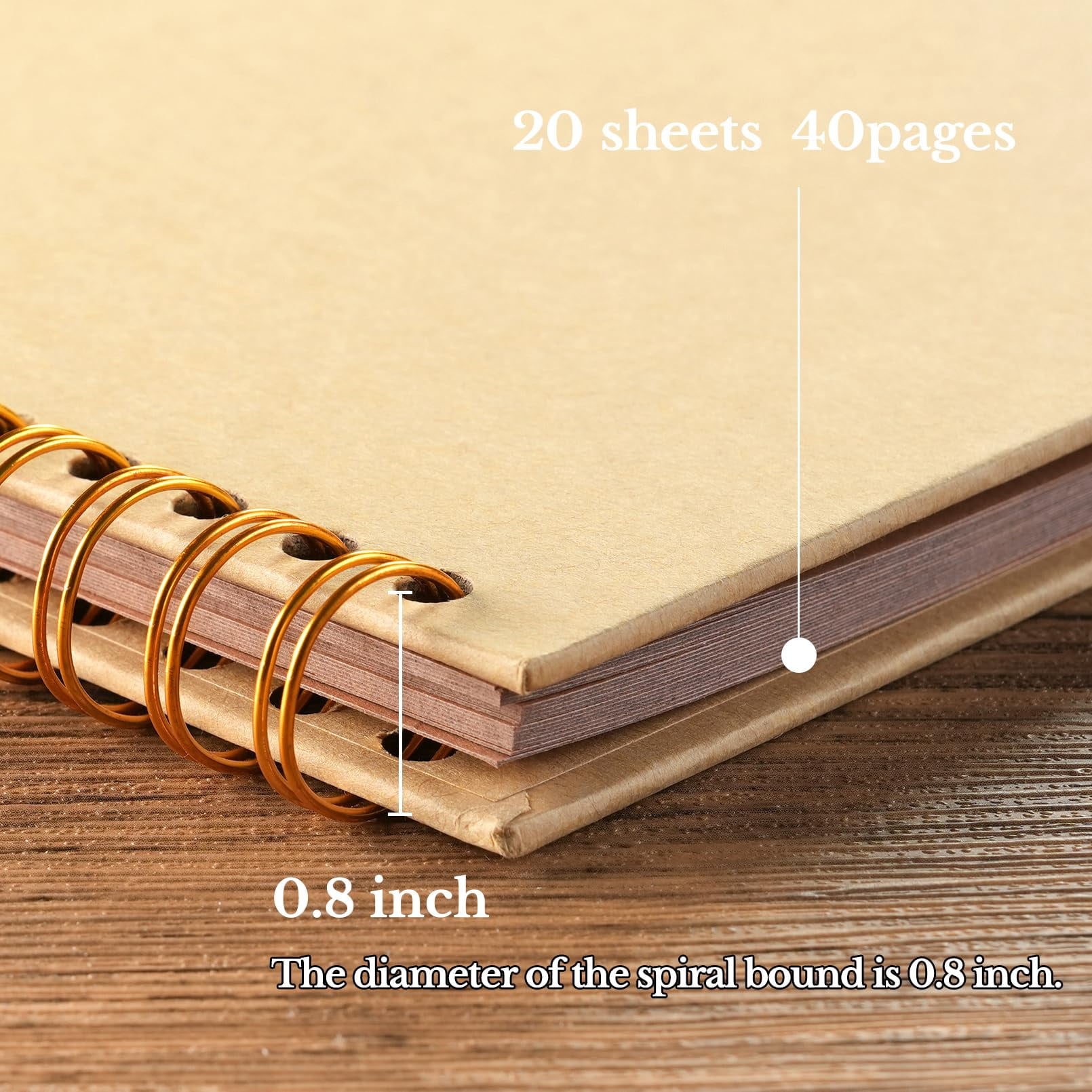 Lanola DIY Scrapbook Album Hardcover Kraft Paper Scrap Book Photo Albums Memory Book for Wedding and Anniversary Family