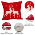thumbnail image 5 of Couch Pillows Covers Hwkond 1 Pcs Christmas Pillowcase Throw Covers Snow Soft Decorative Pillowcase,(Up to 25% Off)Red, 5 of 5