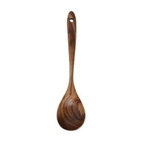 HengDidi Teak Wood Non-Stick Pan Spatula for Kitchen Use, Natural Cooking Utensil for Mixing and Salads, Durable and Easy-Maintain Wood Tool