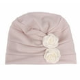 thumbnail image 6 of Honrane Women Hat No Brim Wind-proof Comfortable Touch Good Stretchy Flower Design Keep Warm Breathable Women Soft Comfy Beanie Hat Daily Wear, 6 of 8