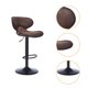 thumbnail image 5 of CangLong - Taburetes giratorios Ajustables, sillas con Respaldo y reposapi&eacute;s para Bar, Cocina, Comedor, Sala de Estar y Bar bistr&oacute;, Juego de 2, Color caf&eacute; Retro, 5 of 8