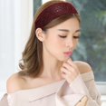thumbnail image 5 of Exquisite Headdress Broadside Wide Side Makeup Wash Face Girls Women Hairband Hair Accessories Lace Hair Hoop Korean Style Headband GREY, 5 of 8