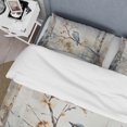 thumbnail image 4 of Designart "Birch Woods Ethereal gracefulness III" Animals Bedding Covert Set - Tree Birch Blue Floral Bed Set With 2 Shams, 4 of 6