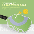 thumbnail image 4 of Naipo Pickleball Paddle Set with 2 Paddles 4 balls and Carry Bag Anti-Slip Sweat-Absorbing Grip Portable Fiberglass Surface for Men Women, 4 of 9
