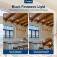 thumbnail image 3 of Amico Luz LED empotrable negra de 6" 12 W regulable 5 CCT ETL, 3 of 8