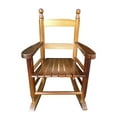 thumbnail image 3 of Tcbosik Child Rocking Chair - Solid Wood Rocker for Girls Boys - 110lbs Capacity - Oak, 3 of 7