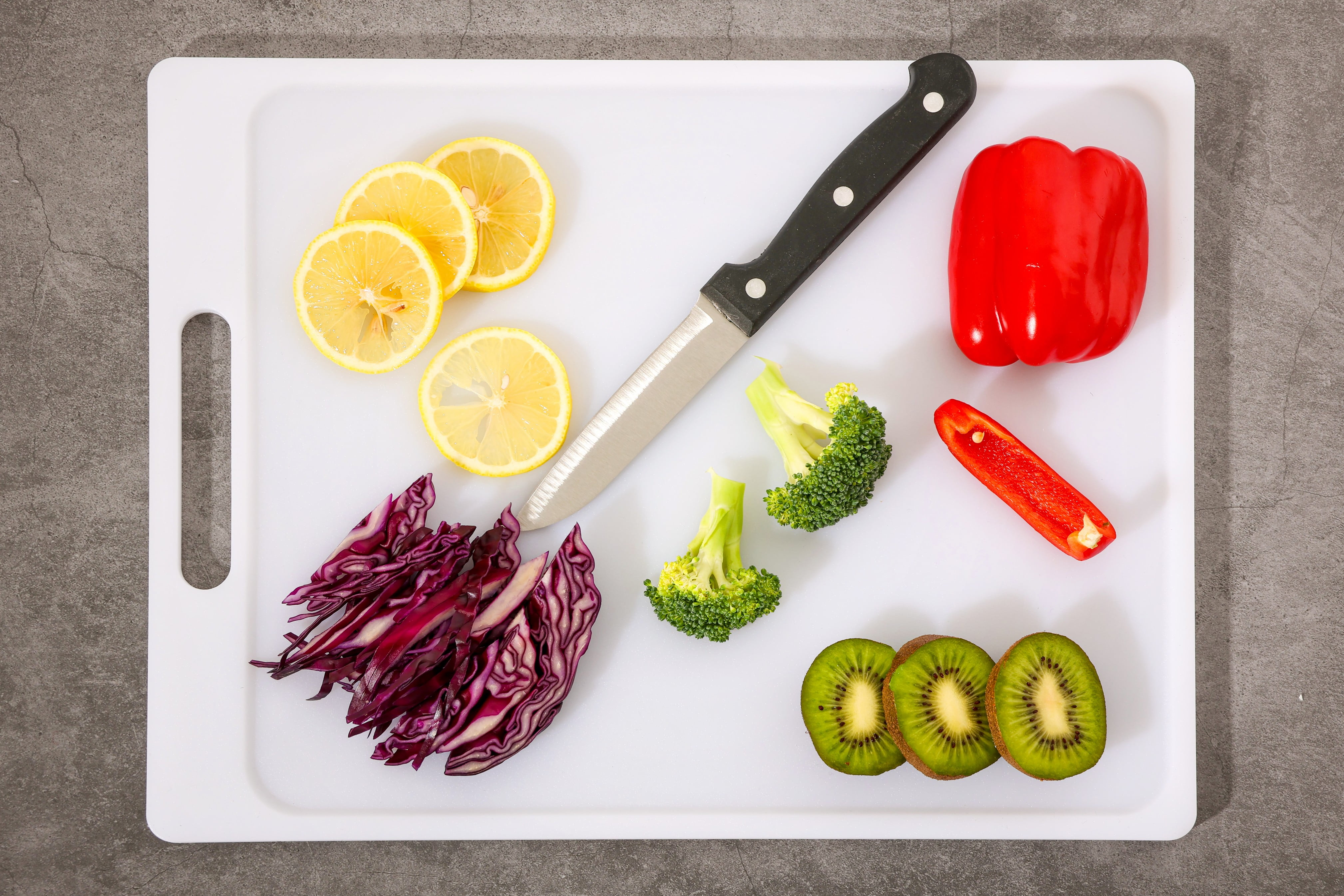 (3 pack) Mainstays 11" X 14.5" White Non-Slip Poly Cutting Board with Juice Groove
